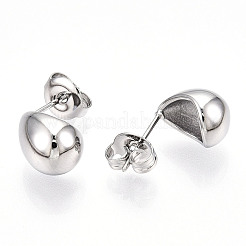 Boucles d'oreilles à tige en acier inoxydable 304 anti-ternissement&nbsp;EJEW-P258-29P