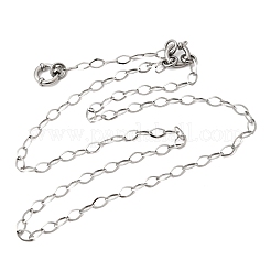 Цепочка-колье из нержавеющей стали 201 с ромбовидными звеньями&nbsp;NJEW-K302-12P