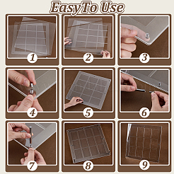 Organizadores de tarjetas deportivas de escritorio de PVC&nbsp;AJEW-WH0248-918C