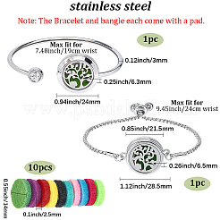 1 bracciale aperto in acciaio inossidabile&nbsp;BJEW-SC0001-55B