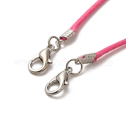 Fabrication de collier en corde de polyester ciré&nbsp;AJEW-PH01341-18