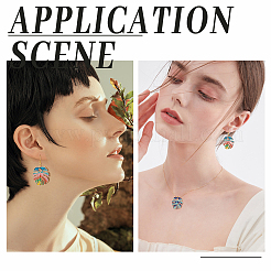 Набор для изготовления сережек в форме листьев своими руками&nbsp;DIY-PH0006-38