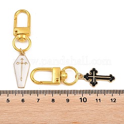 4pcs décorations de pendentif en alliage d'émail&nbsp;HJEW-JM03677