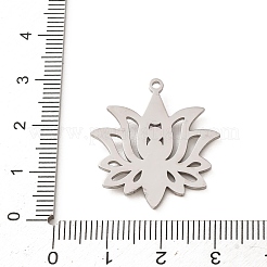 Chakra-Anhänger aus Edelstahl 304 mit Strassen&nbsp;RB-CBA27F2-01P
