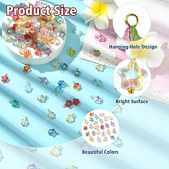 150шт 25 цвета стеклянные подвески&nbsp;PALLOY-CJ00076