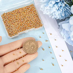 Латунные круглые разделительные бусины с покрытием стойки и вакуумным покрытием pvd&nbsp;FIND-SP0002-24B