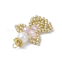 Подвески-ангелы из стеклянных бисеров&nbsp;PALLOY-MZ00652-01