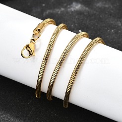 Ожерелья из нержавеющей стали 304 в виде змеиной цепи&nbsp;X-STAS-M174-005G-2.4