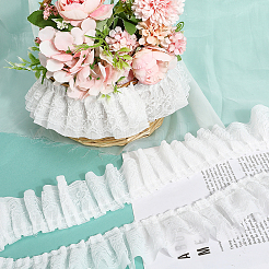 5 ярд двойной полиэстеровой кружевной отделки для украшения шитья&nbsp;OCOR-GF0005-06E