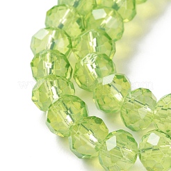 Peinture de cuisson perles de verre transparentes brins&nbsp;DGLA-A034-J8MM-D07