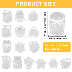 3 стиль водонепроницаемые самоклеящиеся наклейки для штамповки наборы&nbsp;DIY-CP0011-04A
