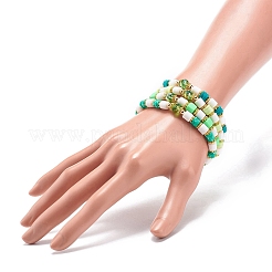 Set di bracciali elasticizzati in argilla polimerica fatti a mano&nbsp;BJEW-JB08766
