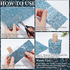 Selbstklebender Strass aus Kunstharz mit Hotfix-Strass&nbsp;DIY-WH20031-053B