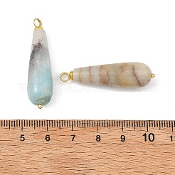Amazonit Anhänger mit natürlichen Blumen&nbsp;PALLOY-JF05883