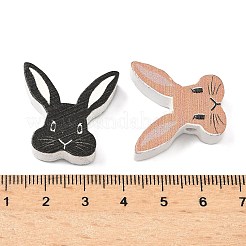 Пасхальные деревянные бусины с рисунком&nbsp;WOOD-G026-01A