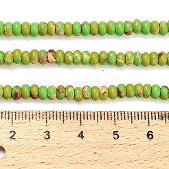 Синтетические имперские нитки из бисера яшмы&nbsp;G-L635-A09-4x2mm-04