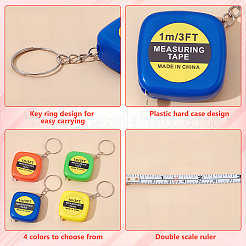 88 шт. двухцветные пластиковые рулетки из полипропилена&nbsp;TOOL-WA0001-01