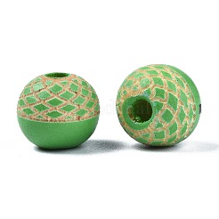 Perles de bois naturel peintes&nbsp;WOOD-S057-072K