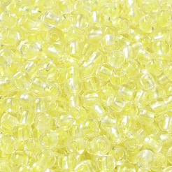 Perles de rocaille rondes en verre transparent&nbsp;X1-SEED-B001-05A-16