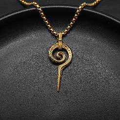 Винтажные подвески-спирали из нержавеющей стали 304 для мужчин.&nbsp;FS-WGF8781-02