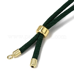 Braccialetto con cordino intrecciato in nylon rotondo regolabile da 3 mm&nbsp;FB-CBAA152-04G