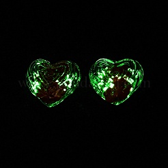 Perline luminose fatte a mano con sabbia dorata&nbsp;FOIL-B001-01D