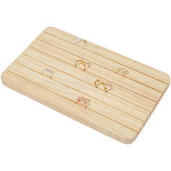 Espositore per orecchini in legno rettangolare&nbsp;ODIS-WH20008-07A