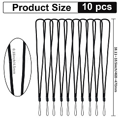 10 шт. полиэстеровые мобильные ремни&nbsp;HJEW-GF0001-67A