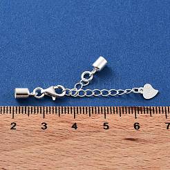 925 rallonge de chaîne gourmette en argent sterling&nbsp;STER-G039-04A-S