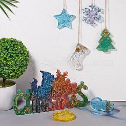 Комплект для изготовления кулона на рождественскую тему&nbsp;DIY-SZ0006-09