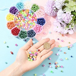 1450шт 13 стиля имитация жемчуга акриловые бусины&nbsp;MACR-YW0004-56