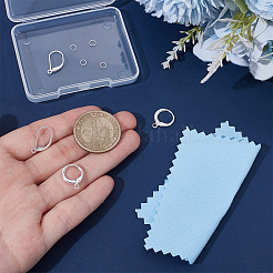 2 пара 2 стилей 925 фурнитуры для сережек с застежкой-русалкой из стерлингового серебра&nbsp;STER-UN0001-90