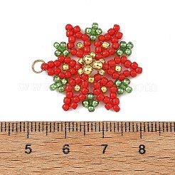 Pendentifs de Noël en laiton et perles de verre&nbsp;PALLOY-MZ01432
