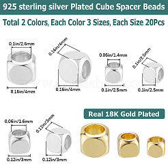 120шт 6 стильные латунные бусины&nbsp;KK-CN0002-73