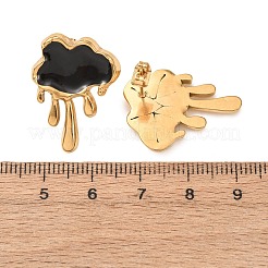 Orecchini a bottone in acciaio inossidabile 304 per San Valentino&nbsp;EJEW-D357-01A-G