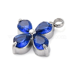 Pendentifs en acier inoxydable 304 micro pavés de zircones cubiques&nbsp;LS-STAS-U042-06P-03