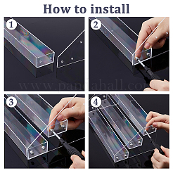 Одноуровневый держатель для бутылочек с лаком для ногтей из полистирольного пластика&nbsp;ODIS-WH0095-004