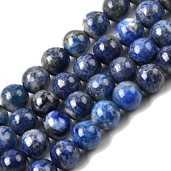 Нитки бусины из натурального ляписа-лазури&nbsp;G-G344-A09-8mm