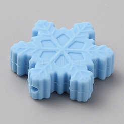 Perline in silicone ecologico per uso alimentare con fiocchi di neve&nbsp;SIL-SZC0006-03D