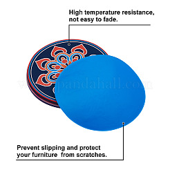 6шт 6 стильных силиконовых подставки под горячее&nbsp;SIL-BT0001-01A