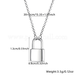 Collar con colgante de candado de plata esterlina s925&nbsp;VI3369
