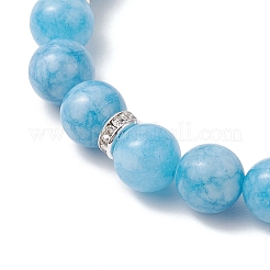 Эластичные браслеты из натуральных кварцевых бусин для женщин&nbsp;BJEW-JB12524