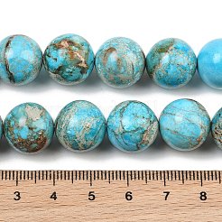 Gefärbte Stränge aus Natura Imperial Jasper Perlen&nbsp;GG-CBAF9E5-A01-14mm-A