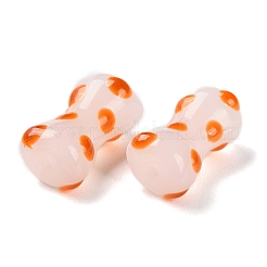 Ручной работы ухабистым Шарики Lampwork&nbsp;LAMP-C012-01E