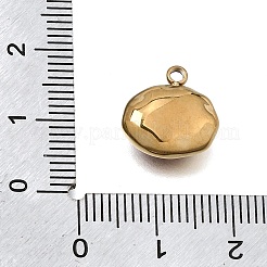 Pendentifs en acier inoxydable 304 pavés de zircones cubiques&nbsp;CU-CBADCF0-05G
