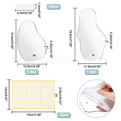 2 комплект из 2 акриловых зеркальных досок для демонстрации дизайна ногтей&nbsp;ODIS-PH0001-66
