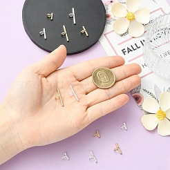 12 шт. 6 стиля латунных трубчатых дужек&nbsp;DIY-CJ0003-03