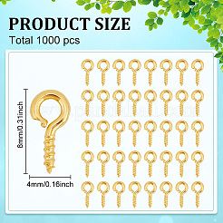 1000 Stück Eisenschraube Ösenstift Peg Bails&nbsp;IFIN-ME0001-09G