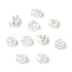 300 шт. 6 вида пластиковых бусин с имитацией жемчуга&nbsp;OACR-CJ0002-46