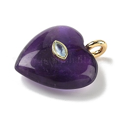 Подвески из натурального аметиста &nbsp;G-P585-03G-11